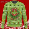 ItS Not Easy Being Green 420 Frog Christmas Ugly Sweater Frog Lover Christmas Sweater 5 5