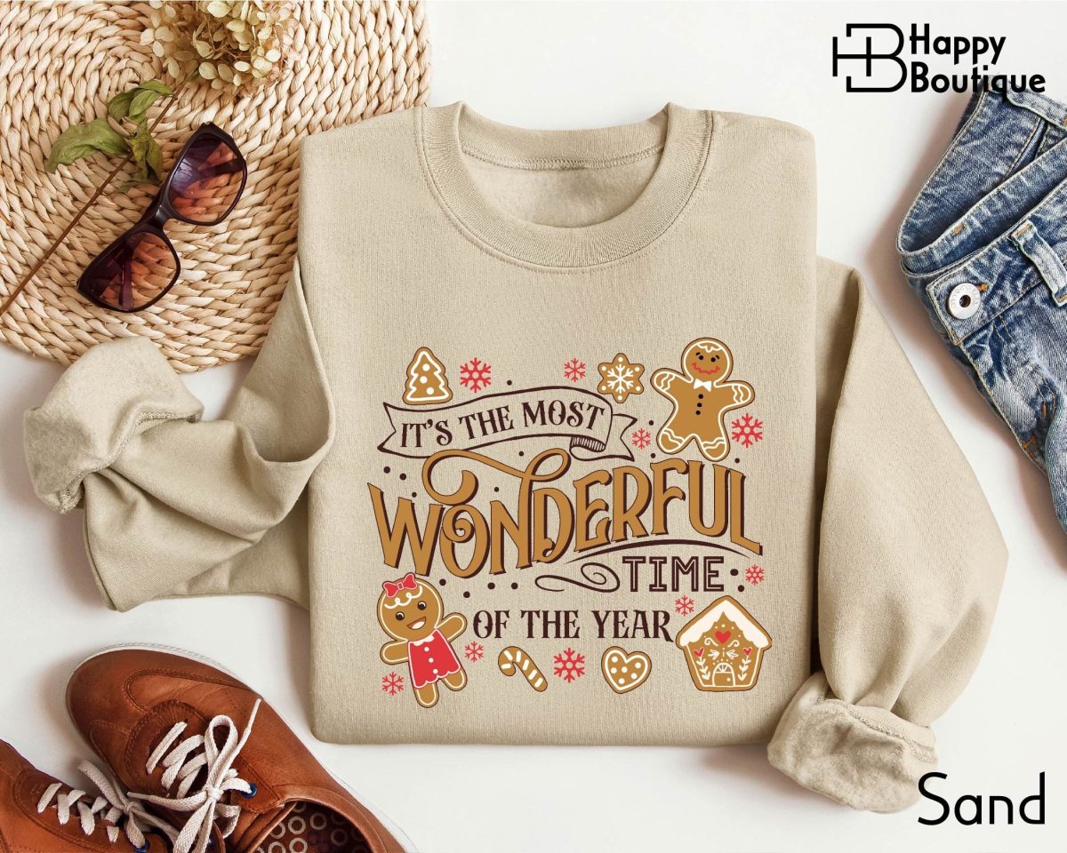 Its The Most Wonderful Time Of The Year Sweatshirt Cute Gingerbread Tee Christmas Family Shirt Family Holiday Shirt Xmas Gingerbread 1