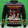 Jesus Is The Reason For The Season Cat Ugly Christmas Sweater 3 3