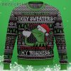 Kermit Frog None of my Business Christmas Ugly Sweater 3 3