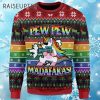 LGBT Pew Pew Madafakas Unicorn Ugly Christmas Sweater 4 4