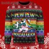 LGBT Pew Pew Madafakas Unicorn Ugly Christmas Sweater 5 5