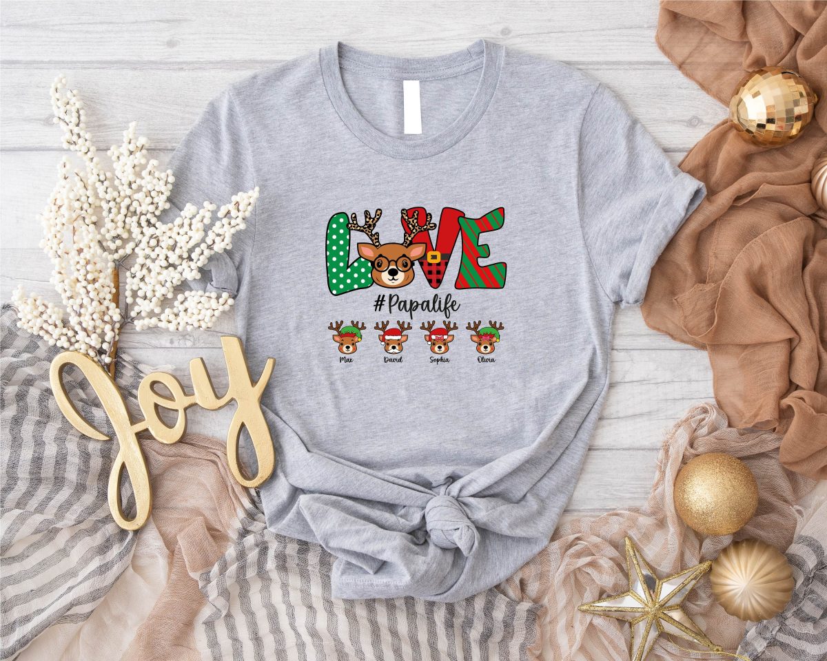 Love Nanalife T shirt Custom Name Personalized Family Love Grandma Shirt Family Shirts Nanalife Shirt Nanalife Gift Reindeer Shirt 3 scaled