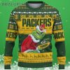 Mens Green Bay Packer Grinch Ugly Christmas Sweater 3 3