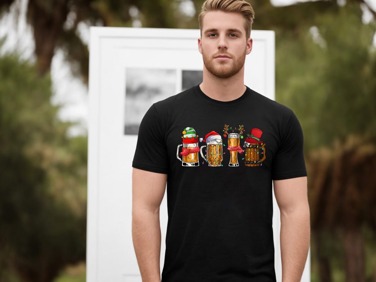 Merry Christmas Beers shirtChristmas Drinking shirt Santa Beer Christmas Lights ShirtBeer Lover shirtChristmas DrinkingChristmas Beers 3