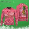 Merry Christmas Pink Flamingo Ugly Christmas Sweater 3 3