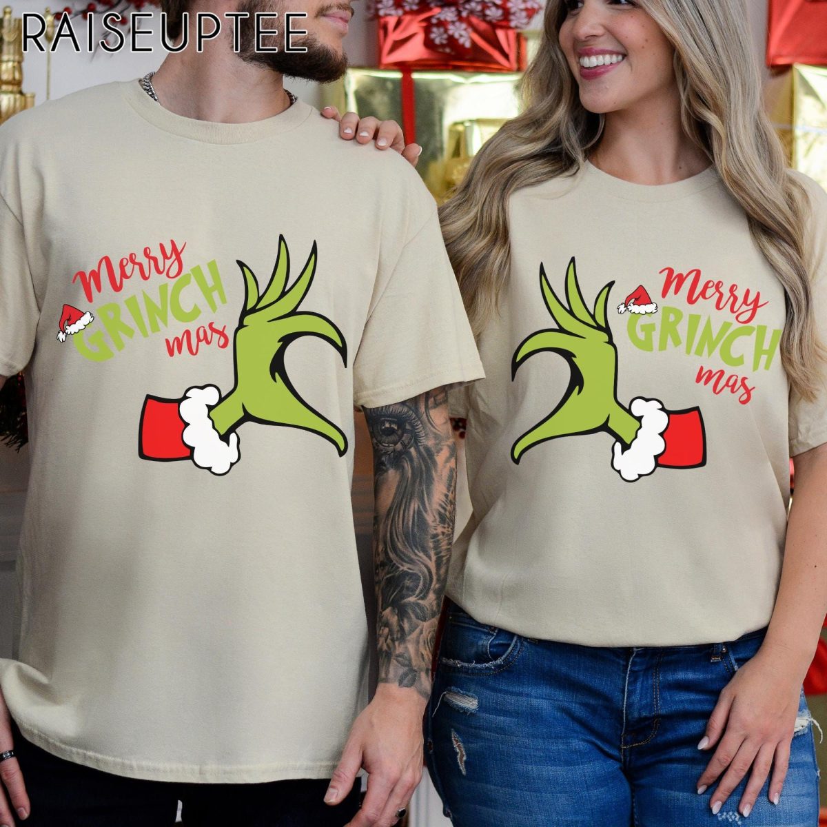 Merry Grinchmas Christmas Sweatshirt shirt for Couples Christmas Couples Matching Sweatshirt Shirt Grinch Couple Sweatshirt Shirt 10