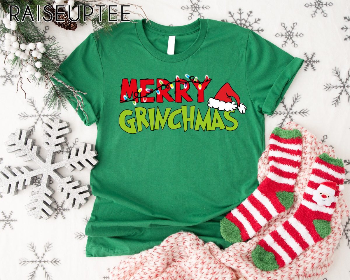 Merry Grinchmas Sweatshirt Grinch Holiday Shirt Funny Family Shirt Christmas Gifts Shirt Whimsical GRINCHMAS Sweater Christmas Gift Idea 2 4