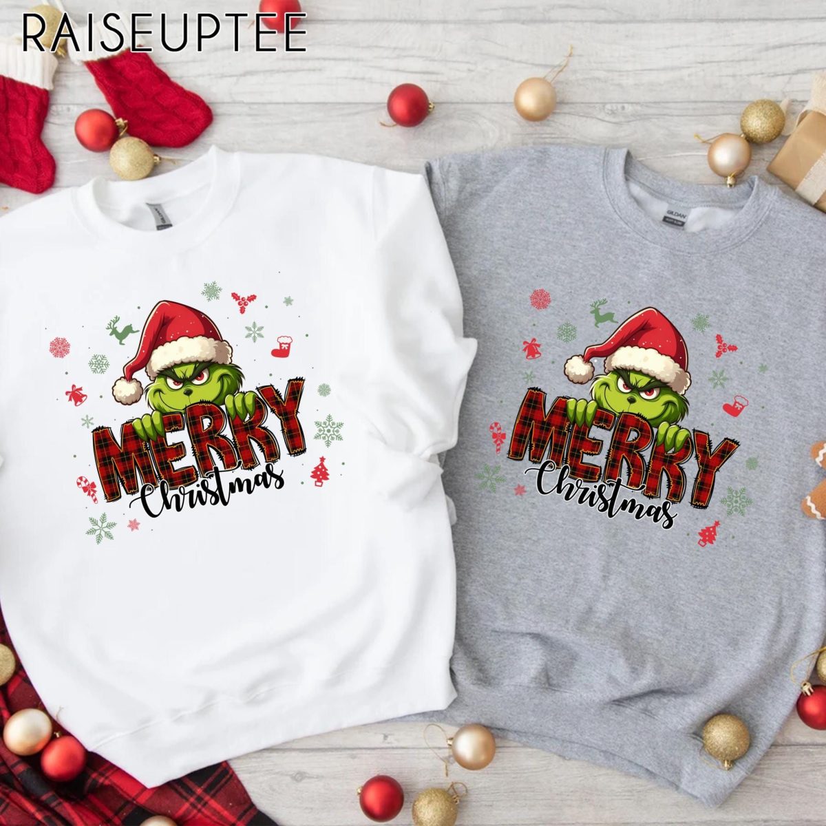 Merry Grinchmas Sweatshirt Grinch Holiday Sweatshirt Funny Family Sweatshirt Christmas Gifts Hoodie Grinchmas Sweatshirt 1