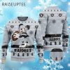 Mickey Football Player Las Vegas Raiders Ugly Sweater 4 4