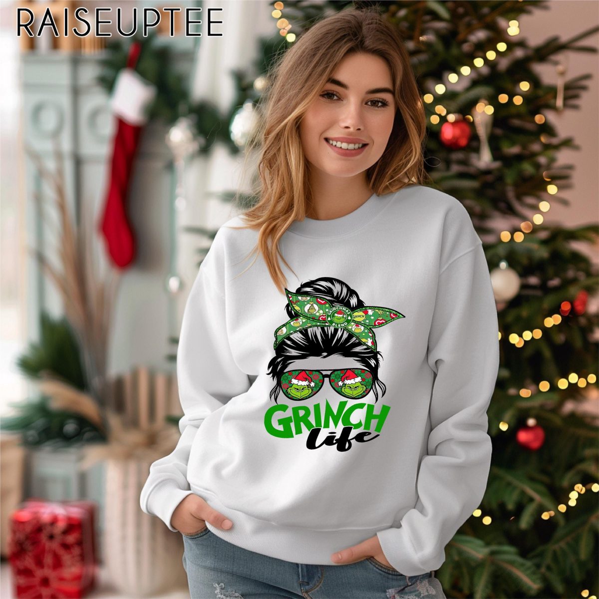 Mom Christmas Sweater Mrs Grnch Life Shirt Messy Bun Grinchmas Sweatshirt Mom Christmas Gift Grnch Winter Holiday Hoodie 3 scaled