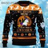 My Broom Broke So Now I Ride A Unicorn Ugly Christmas Sweater 4 4