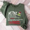 My Day Im Booked Sweatshirt The Grinch Christmas Sweatshirt Womens Christmas Sweatshirt Grinchmas Sweatshirt Winter Sweatshirt 1