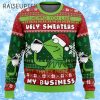 None of My Business Kermit The Frog Ugly Christmas Sweater 1 1