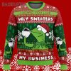 None of My Business Kermit The Frog Ugly Christmas Sweater 5 5