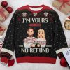 Pawfect House Personalized Matching Sweatshirts for Couples Funny Couples Ugly Christmas Sweaters For Women Men Husband Wife4