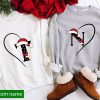 Personalized Couples Christmas Shirts Alphabet Sweater, Matching Christmas Shirts For Couples