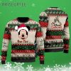 Personalized Mickey Santa Cartoon Disney Ugly Christmas Sweater 3 3