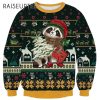 Raccoon Funny Cute Christmas Sweaters 2 2