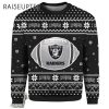 Raiders Ugly Christmas Sweater Black 2 2