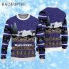 Reindeers Pattern Baltimore Ravens Ugly Christmas Sweater 1 1