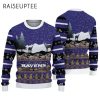 Reindeers Pattern Baltimore Ravens Ugly Christmas Sweater 2 2