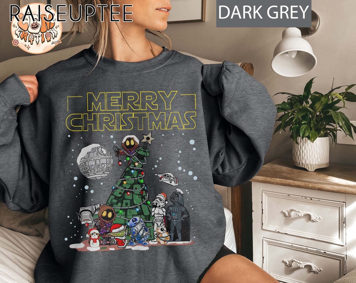 Retro Disney Star Wars Christmas Shirt Baby Yoda Christmas Darth Vader Christmas Funny Christmas Shirt Disney Christmas Shirt Xmas Trip 4 scaled