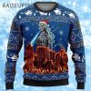 Santa Claus Godzilla Christmas Sweater Ugly