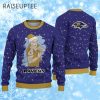 Santa Claus Tattoo Baltimore Ravens Christmas Sweater 1 1