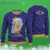 Santa Claus Tattoo Baltimore Ravens Christmas Sweater 3 3