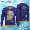 Santa Claus Tattoo Baltimore Ravens Christmas Sweater 4 4