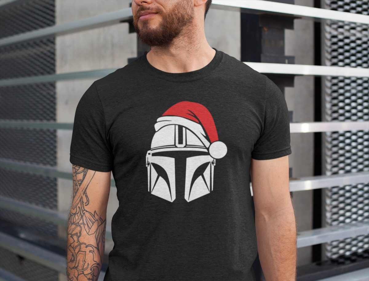 Santalorian Star Wars Christmas Shirt Mandalorian Christmas Shirt Disney Christmas Shirt Mando Christmas ShirtThe Dadalorian Shirt 1