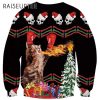 Spitfire Power Cat Ugly Christmas Sweater 2 2