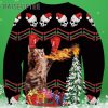 Spitfire Power Cat Ugly Christmas Sweater 3 3