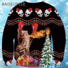 Spitfire Power Cat Ugly Christmas Sweater 4 4