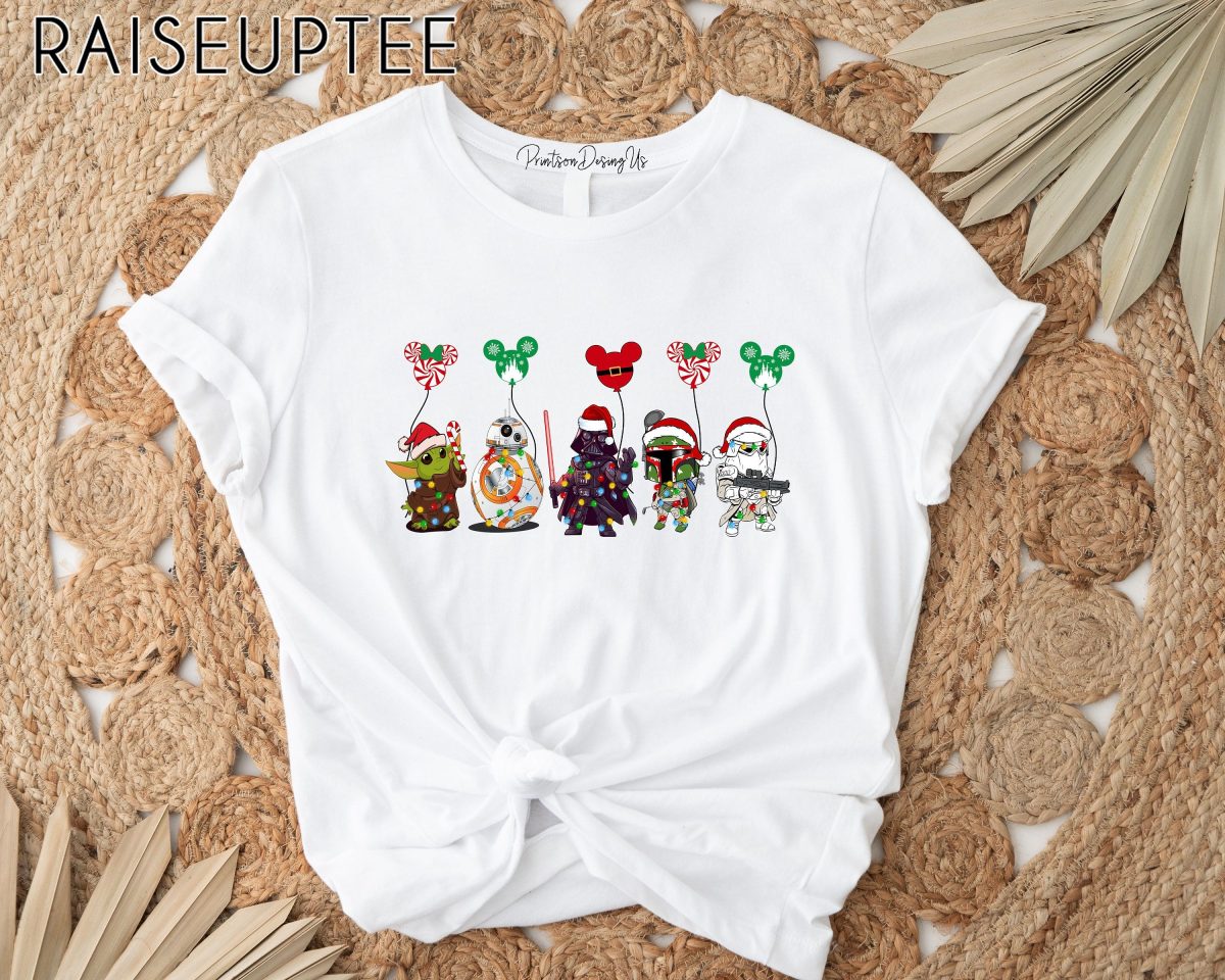 Star Wars Christmas Shirt Disney Balloon Shirt Star Wars Characters Star Wars Land Shirt Christmas Party Shirt Disneyland Shirt 1 scaled