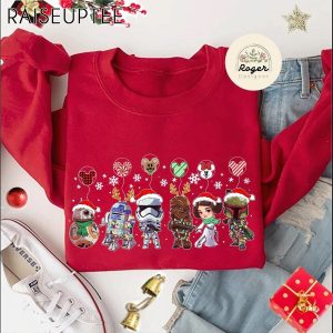 Star Wars Disney Christmas Lights Sweatshirt Xmas Star Wars Balloons Merry Sithmas Galaxys Edge Holiday ShirtDisneyland Christmas Gift 1