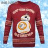 Star Wars May the Cheer BB 8 With You Unisex Raiseuptee Ugly Christmas Sweater 1 1