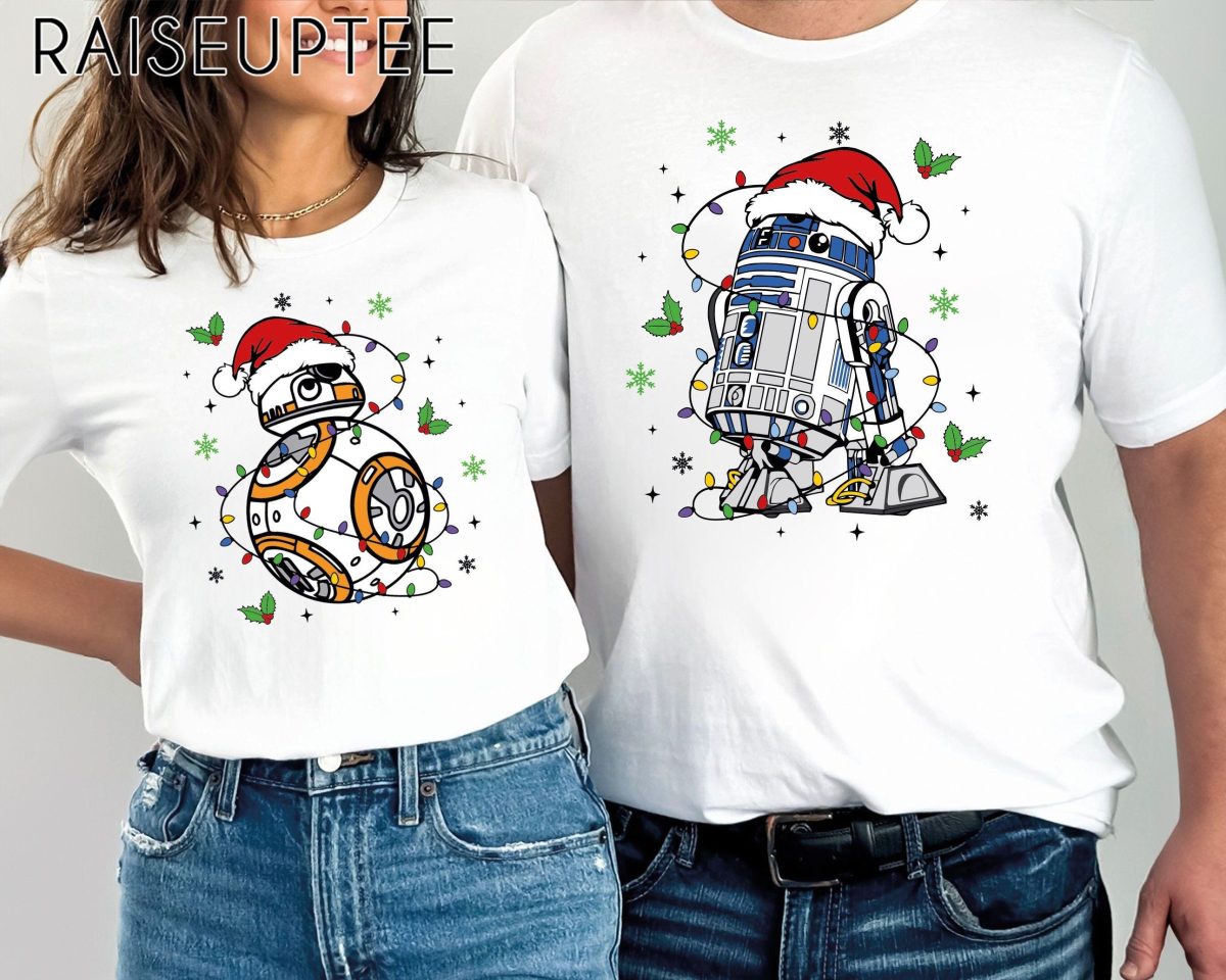 Star Wars R2 D2 BB 8 Christmas Shirt Disney Santa Xmas Shirt Disneyworld Christmas Trip Disneyland Xmas Shirt Family Matching Shirts 1 scaled