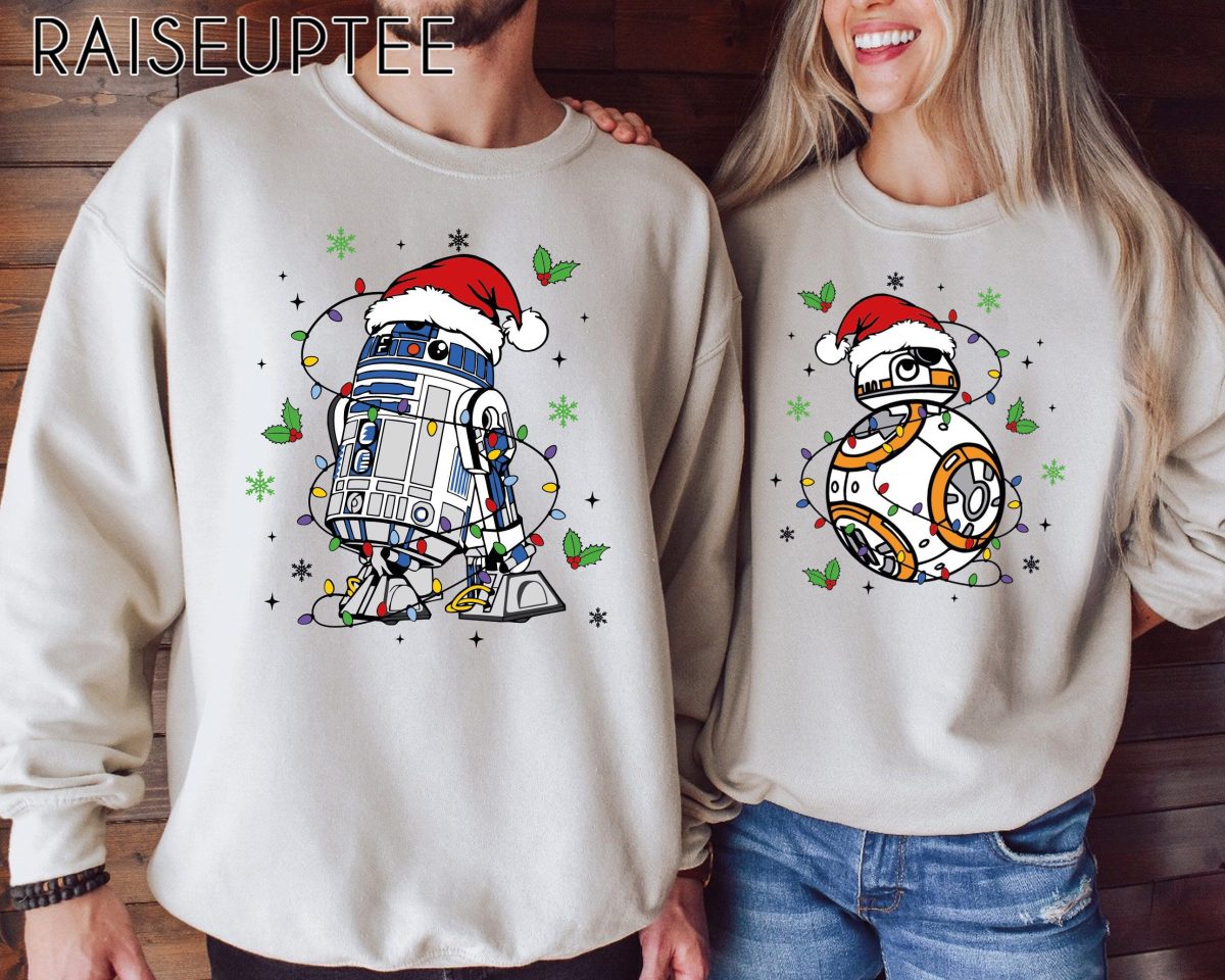 Star Wars R2 D2 BB 8 Christmas Shirt Disney Santa Xmas Shirt Disneyworld Christmas Trip Disneyland Xmas Shirt Family Matching Shirts 4 scaled