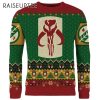 Star Wars Raiseuptee Merry Mandalorian Ugly Christmas Sweater 2 2