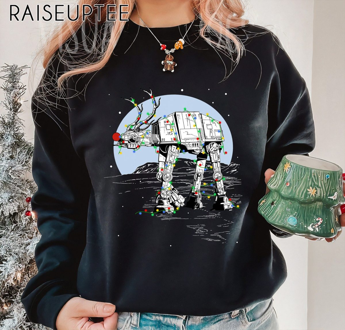 Star Wars Rudolph ATAT Walker Christmas Graphic Sweatshirt Star Wars Rudolph Christmas T Shirt Disneyland Vacation Holiday Gift Xmas 2024 1 scaled