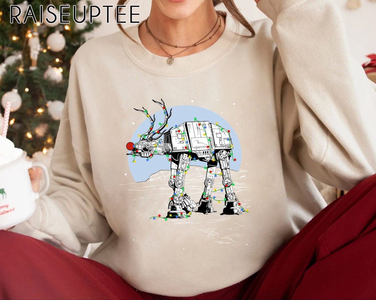 Star Wars Rudolph ATAT Walker Christmas Graphic Sweatshirt Star Wars Rudolph Christmas T Shirt Disneyland Vacation Holiday Gift Xmas 2024 2