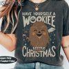 Star Wars Wookiee Little Christmas Sketched Graphic Shirt Funny Star Wars Xmas Party Tee Galaxys Edge Unisex Comfort Colors(r) Holiday Gift 1