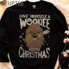 Star Wars Wookiee Little Christmas Sketched Graphic Shirt Funny Star Wars Xmas Party Tee Galaxys Edge Unisex Comfort Colors(r) Holiday Gift 2