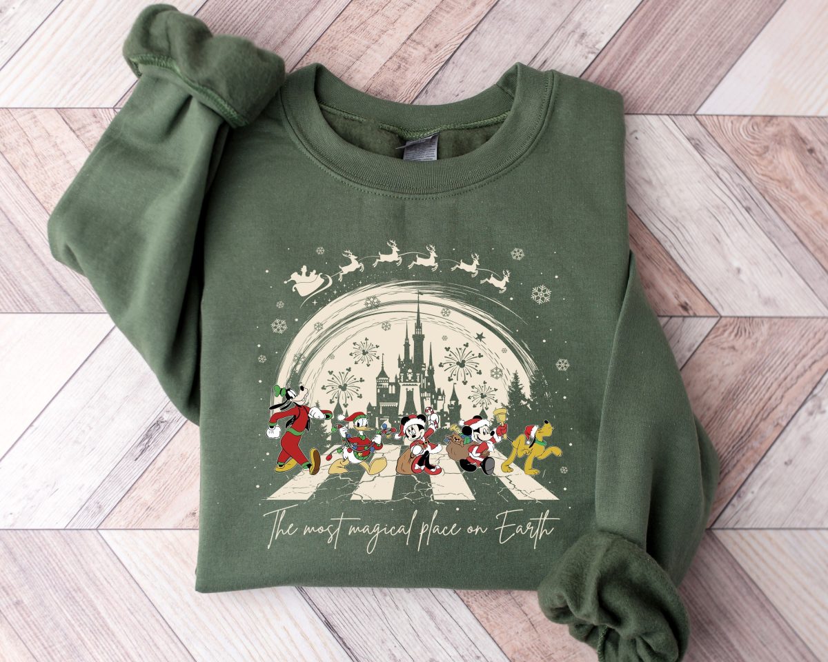 The Most Magical Place On Earth Sweatshirt Magic Kingdom Christmas Mickey And Friend Christmas Sweatshirt Disney Family Christmas Hoodie 1 scaled