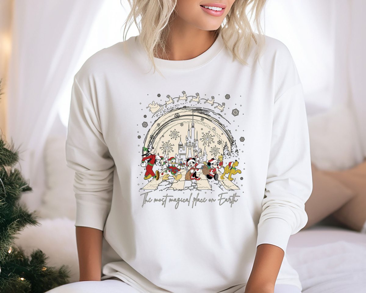 The Most Magical Place On Earth Sweatshirt Magic Kingdom Christmas Mickey And Friend Christmas Sweatshirt Disney Family Christmas Hoodie 2 scaled