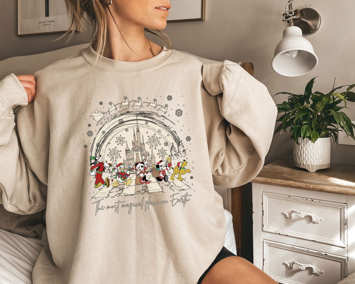 The Most Magical Place On Earth Sweatshirt Magic Kingdom Christmas Mickey And Friend Christmas Sweatshirt Disney Family Christmas Hoodie 3 scaled