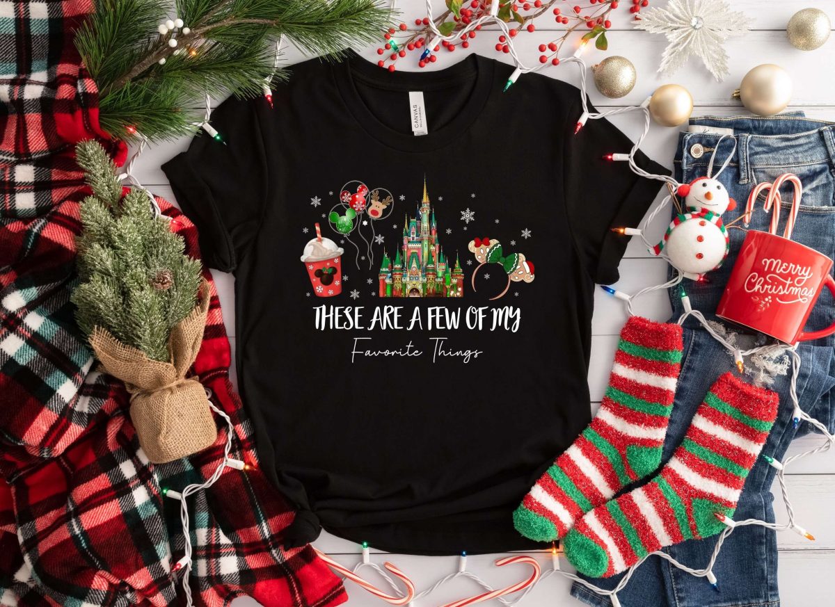 These Are a Few of my Favorite Things Disney Christmas Shirt Disney Snacks Shirt Christmas Castle Shirt Disneyland tee Magic Kingdom shirt 3 scaled