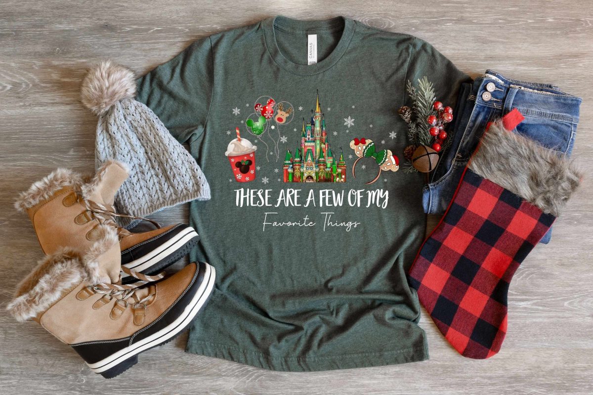 These Are a Few of my Favorite Things Disney Christmas Shirt Disney Snacks Shirt Christmas Castle Shirt Disneyland tee Magic Kingdom shirt 4 scaled